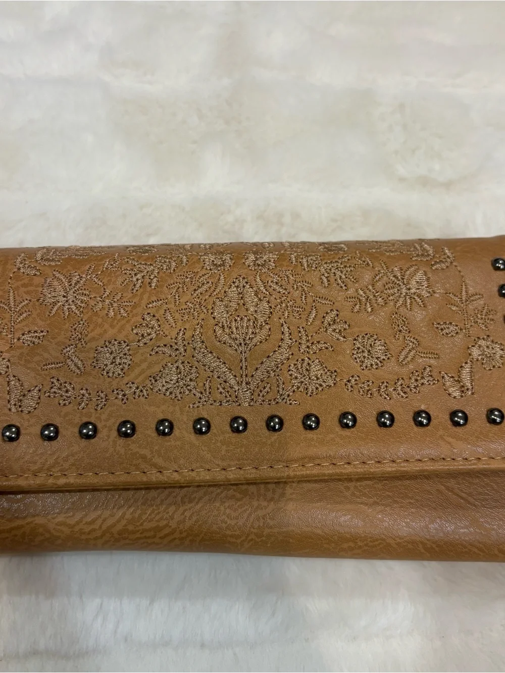 Sam & Hadley Stylish Women's Wristlet Clutch - Tan